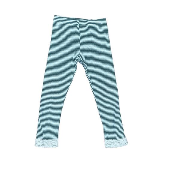 Tea Collection (5) Ribbed Lace Cropped Leggings - Picture 1 of 7